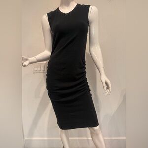 James Perse black midi dress size 3